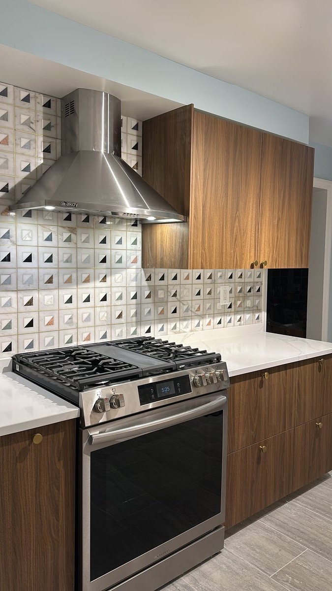 Mesa kitchen range wall remodel