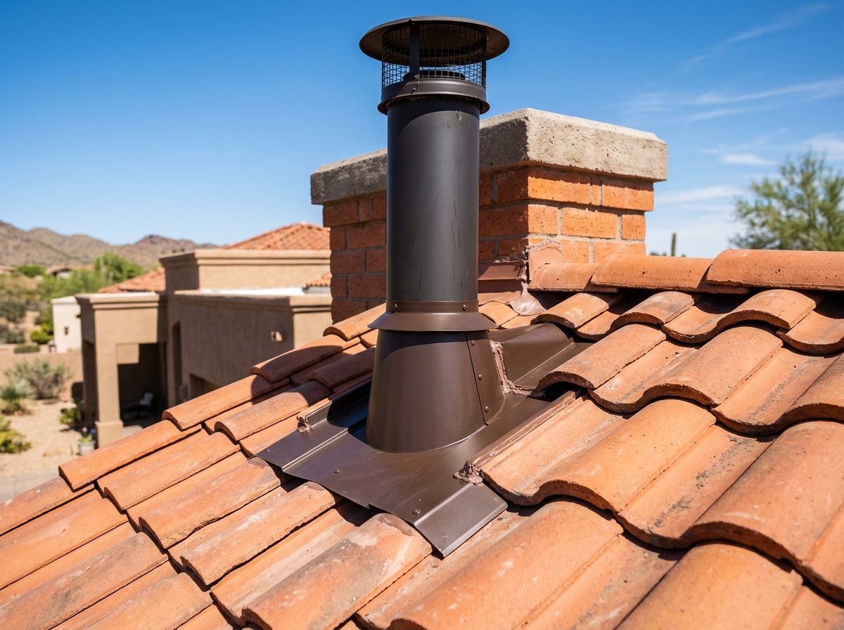 Roof flashing detail by DYS Construction