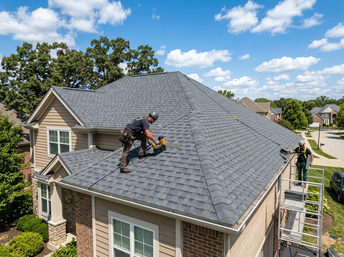 New shingle roof